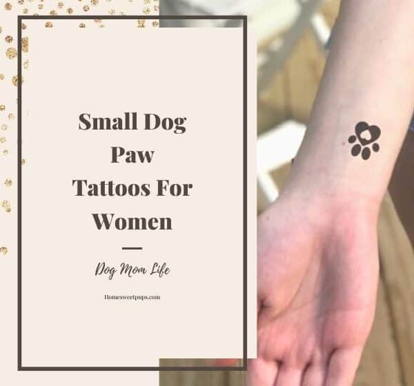 small dog paw tattoo